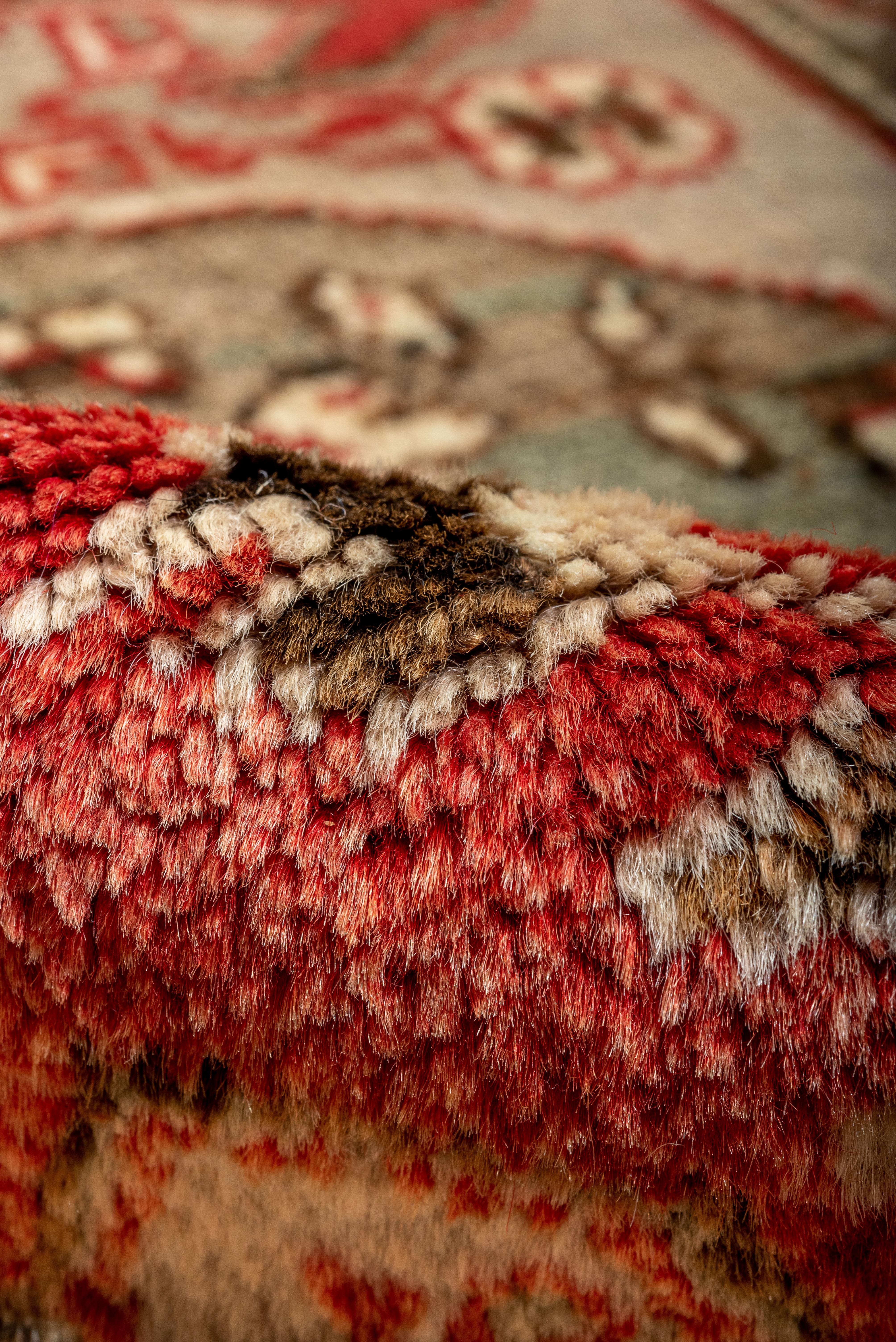 Turco Tappeto Grand Ornate Oushak con rosso in vendita