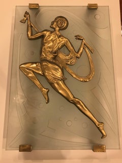 Pair of French Art Deco Style Female Dancer Sconces