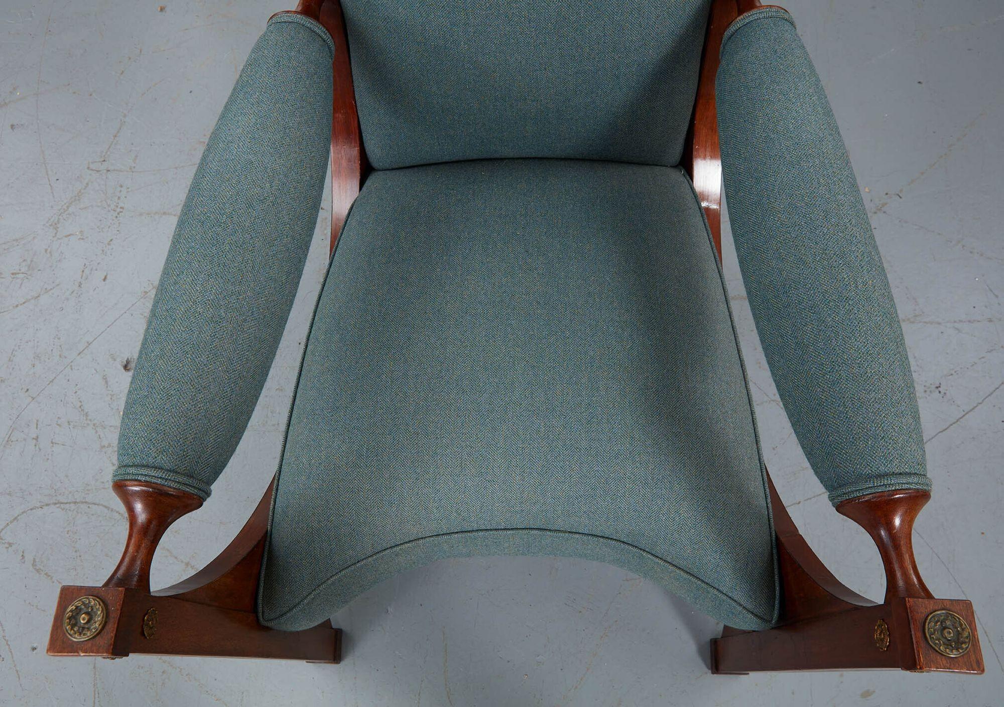 Grand Pair of Northern European Armchairs For Sale 7