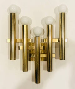 Gran pareja de apliques Sciolari de los años 60