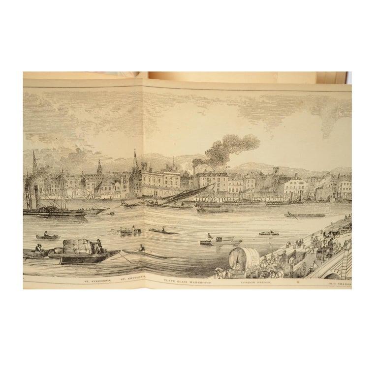 Grand Panorama von London, die Stadt gesehen von der Thames, Evans & Whitelaw, 1849 im Angebot 6