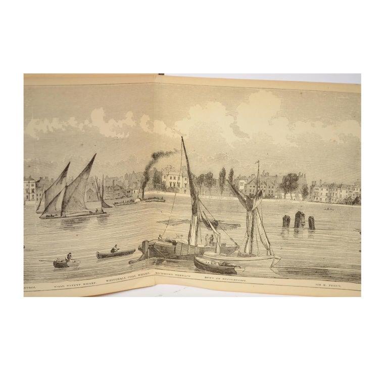 Grand Panorama von London, die Stadt gesehen von der Thames, Evans & Whitelaw, 1849 im Angebot 2
