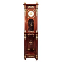 Reloj regulador Grand Parquet de caoba estilo Imperio -1X55