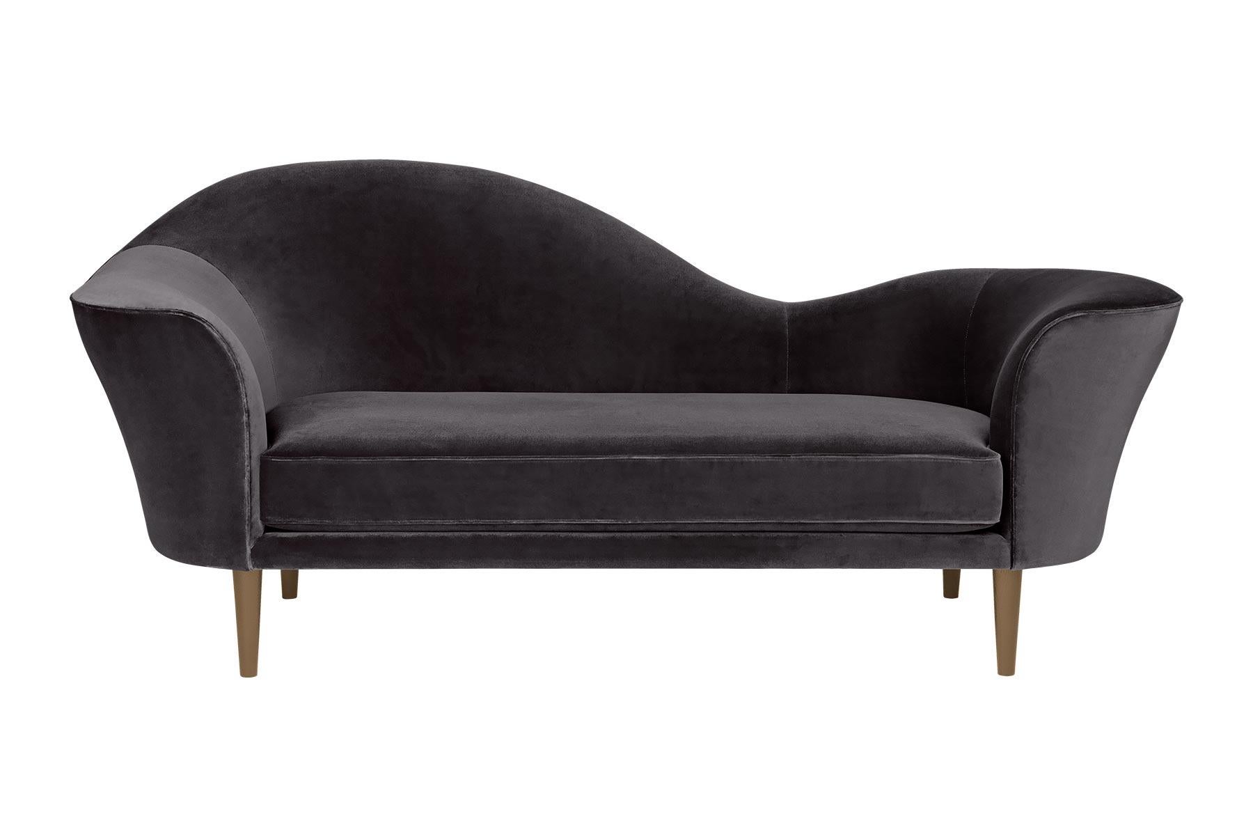 XXIe siècle et contemporain Canapé Grand Piano, pieds en hêtre teinté noir, gauche