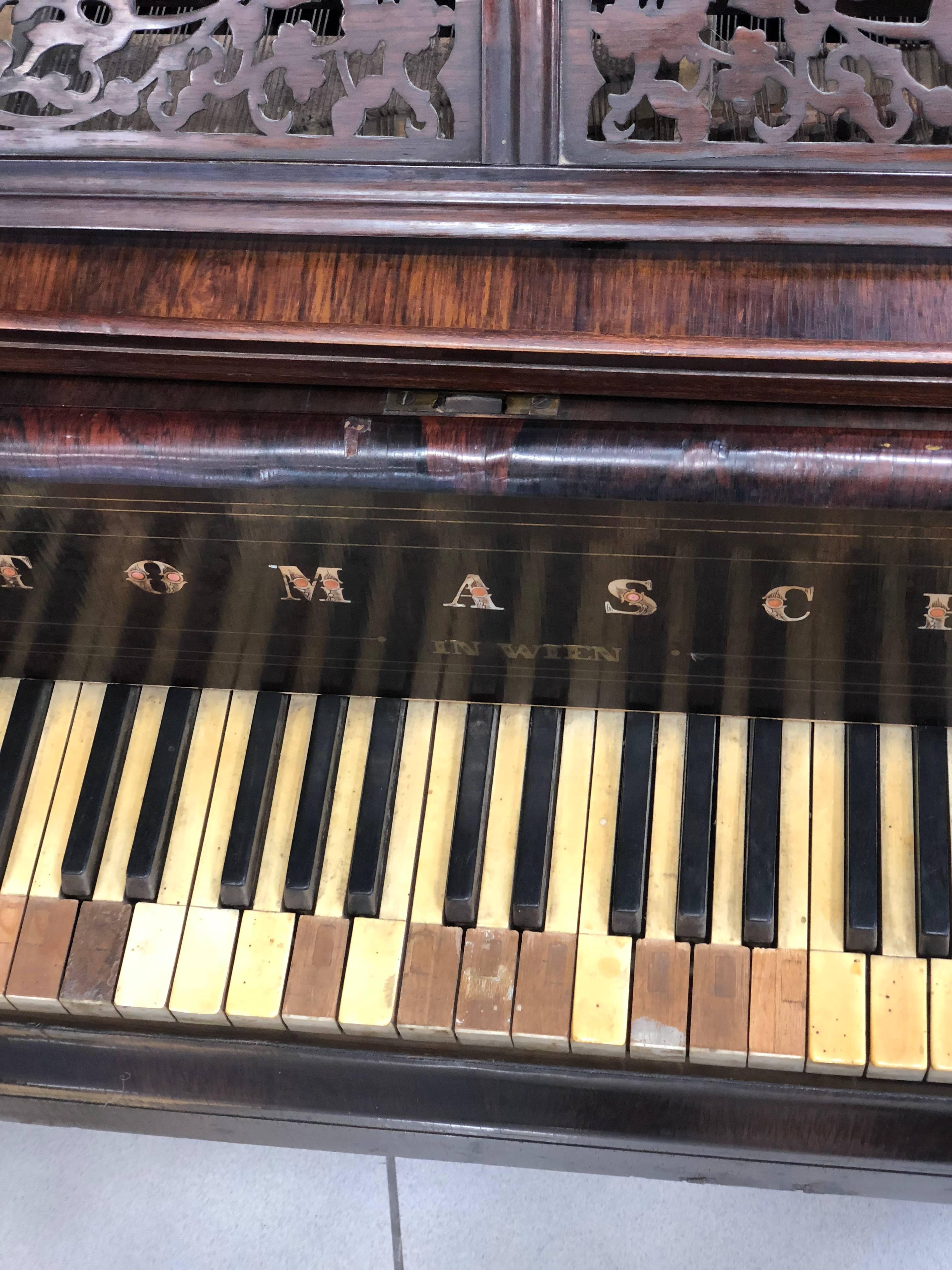 Neoclassical Grand Piano W. Tomaschek Wien from 1851