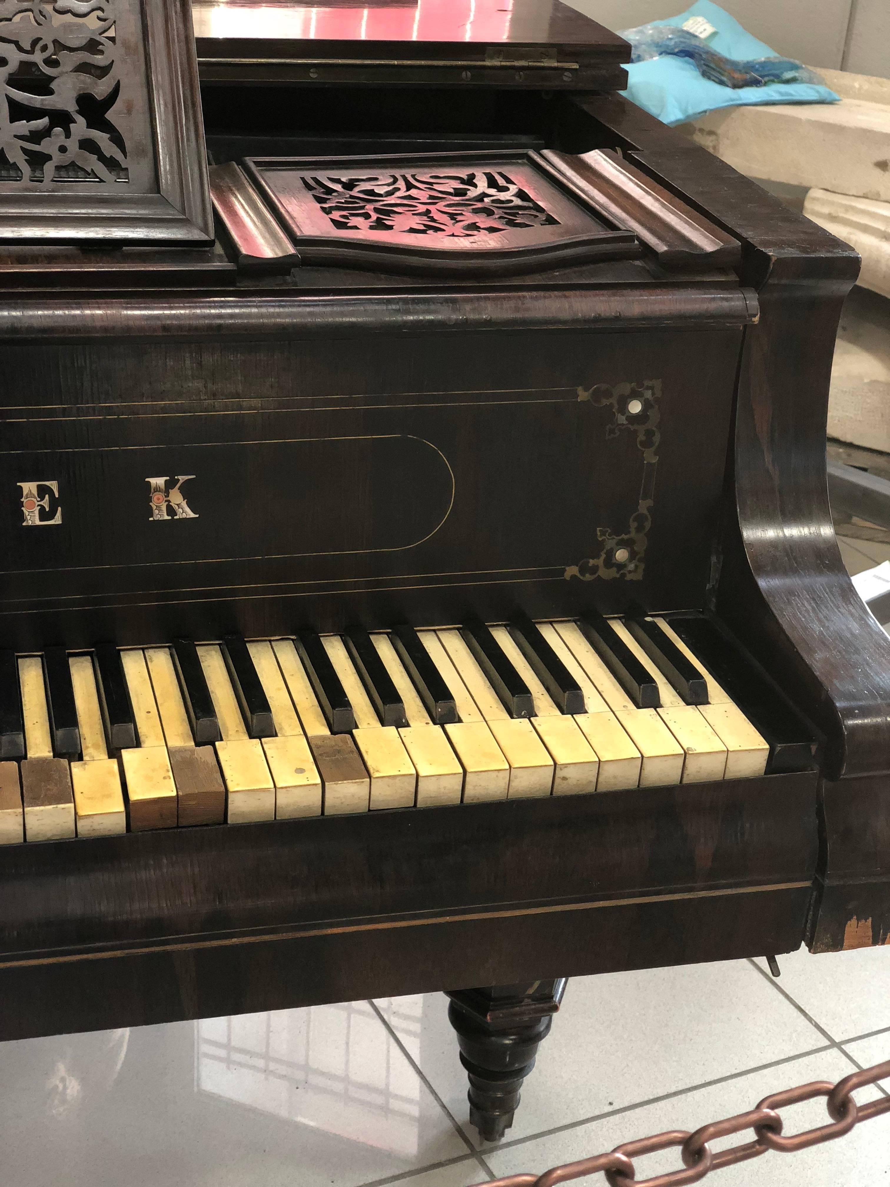 Mid-19th Century Grand Piano W. Tomaschek Wien from 1851