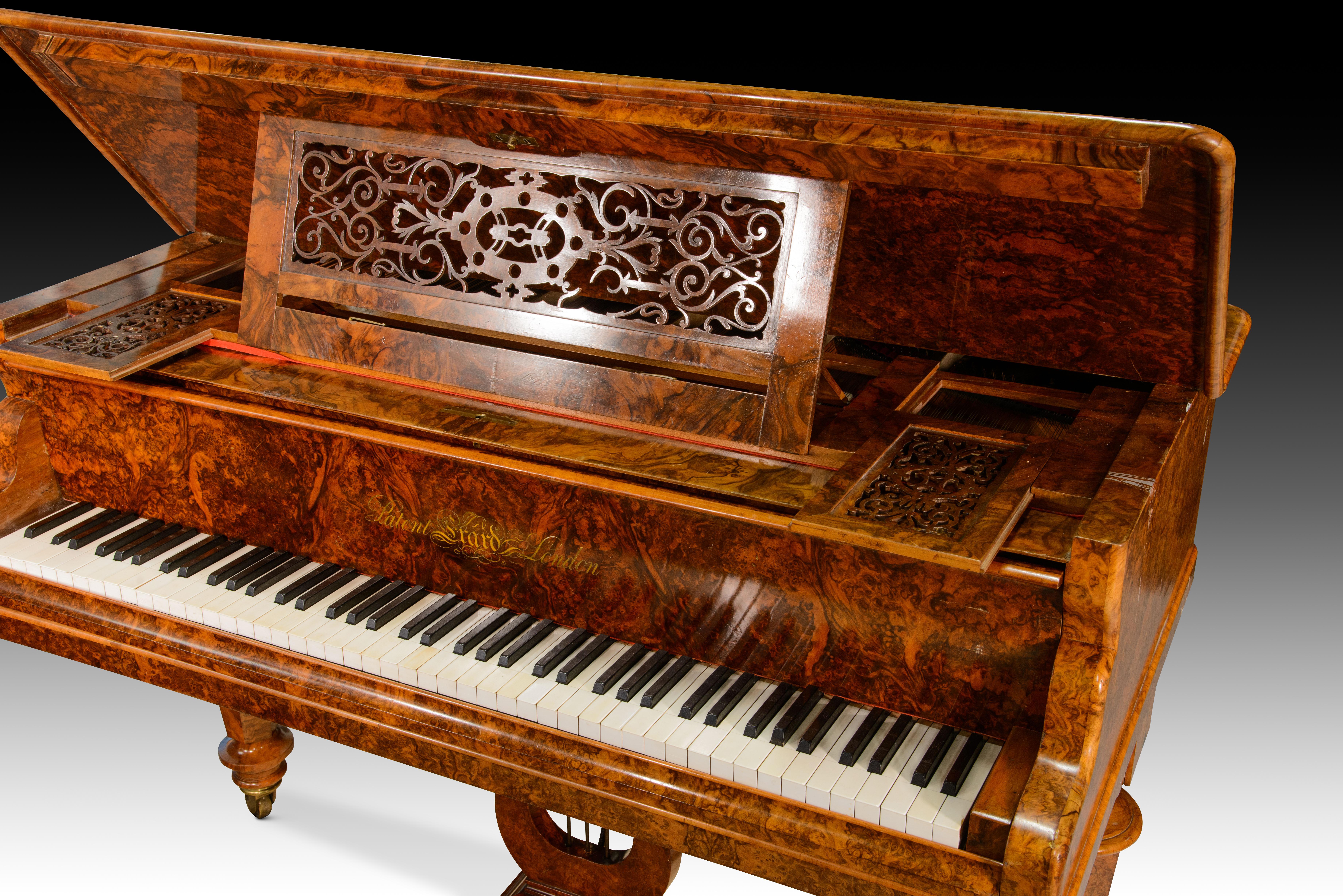 Grand piano. Walnut, metal, etc. Patent Erard London. London, England, possibly For Sale 5