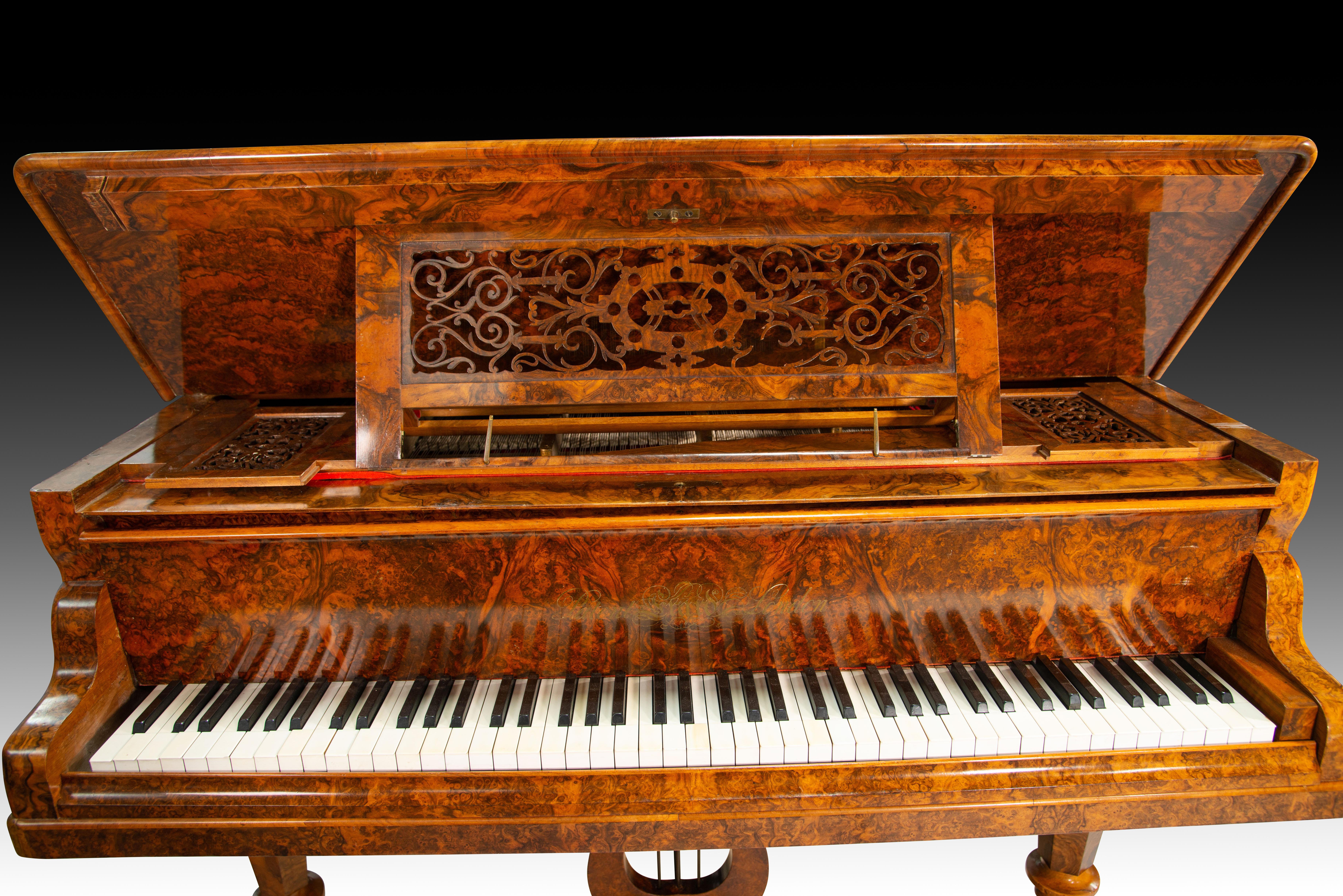 Grand piano. Walnut, metal, etc. Patent Erard London. London, England, possibly For Sale 9