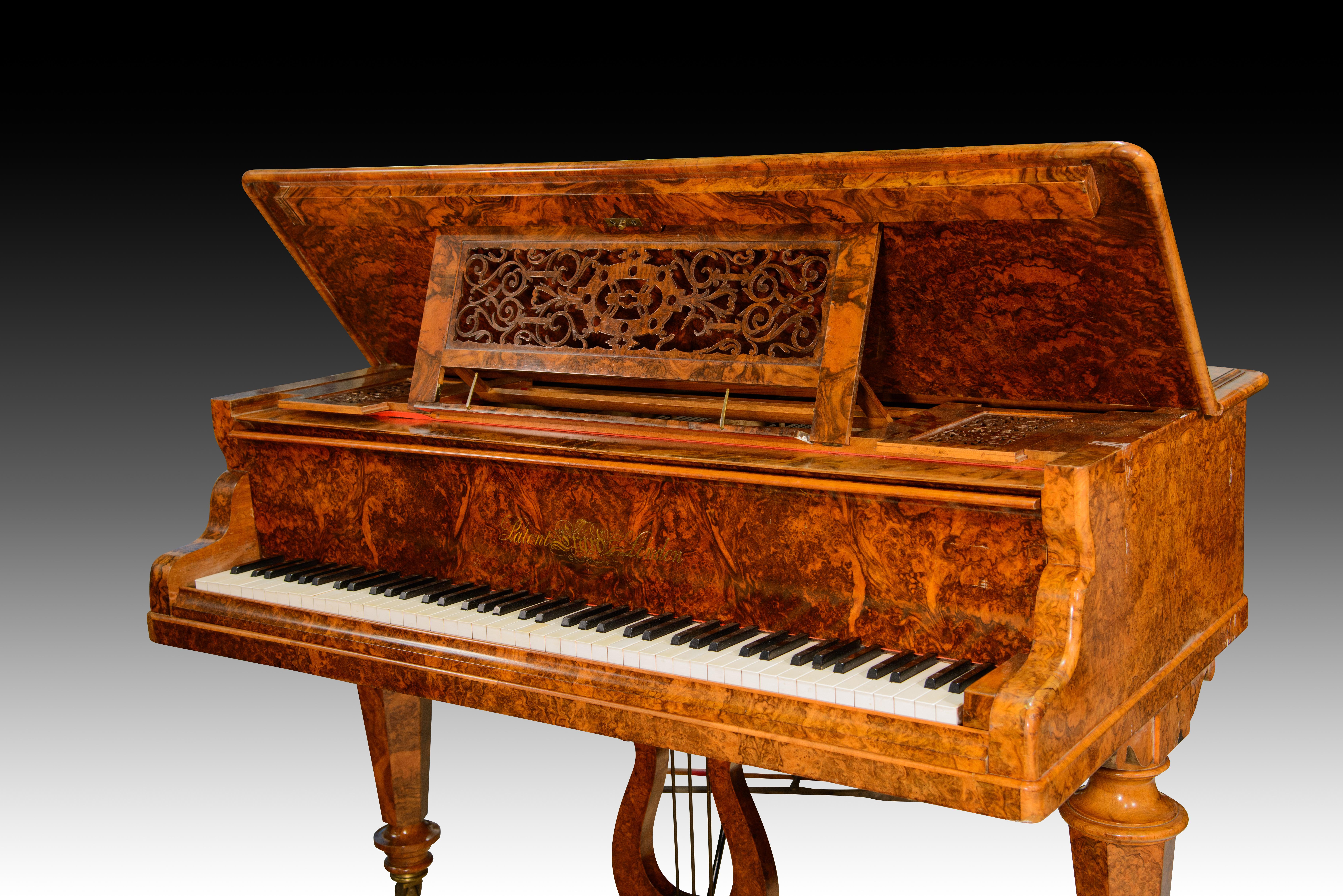 Grand piano. Walnut, metal, etc. Patent Erard London. London, England, possibly For Sale 10
