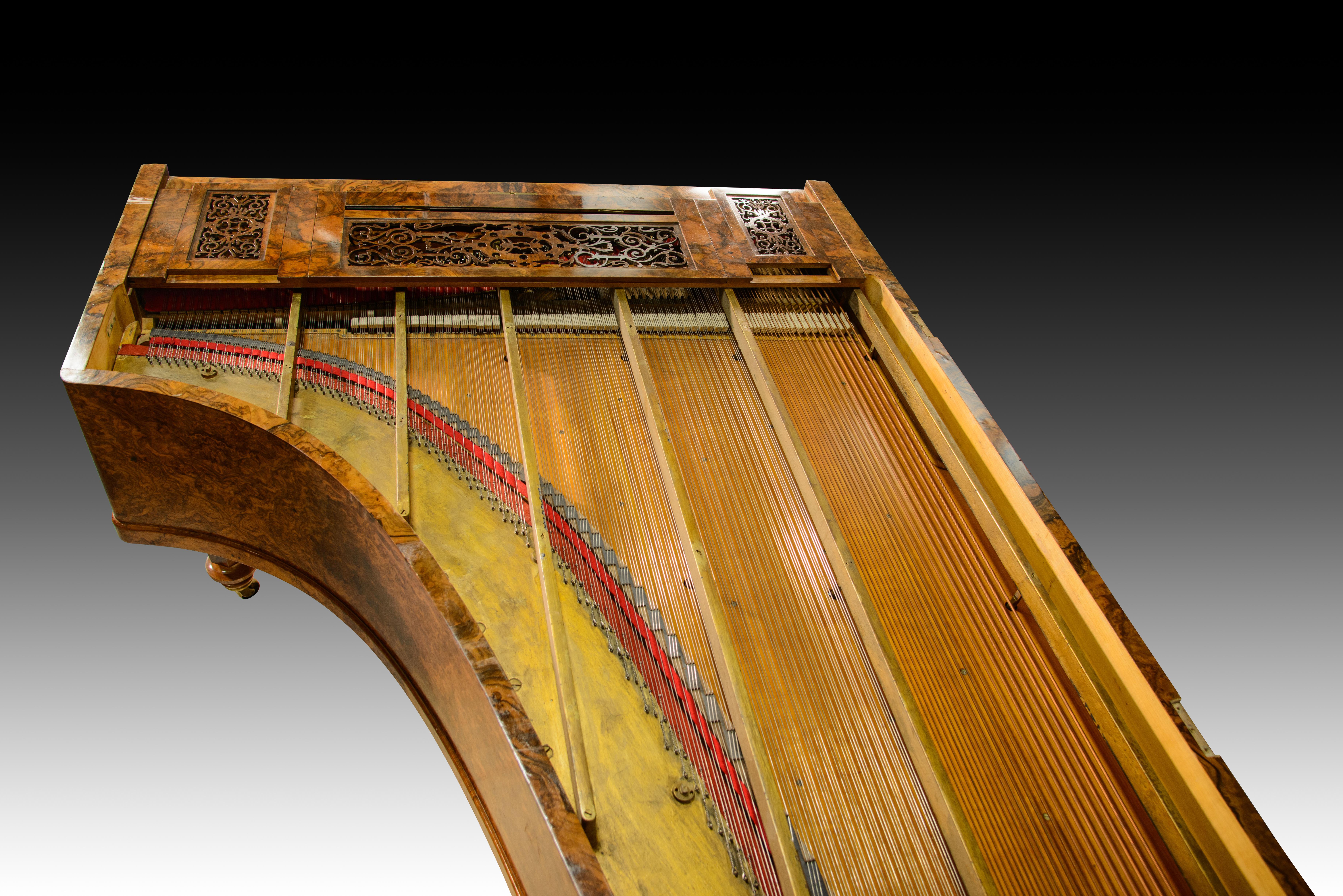 Grand piano. Walnut, metal, etc. Patent Erard London. London, England, possibly For Sale 13