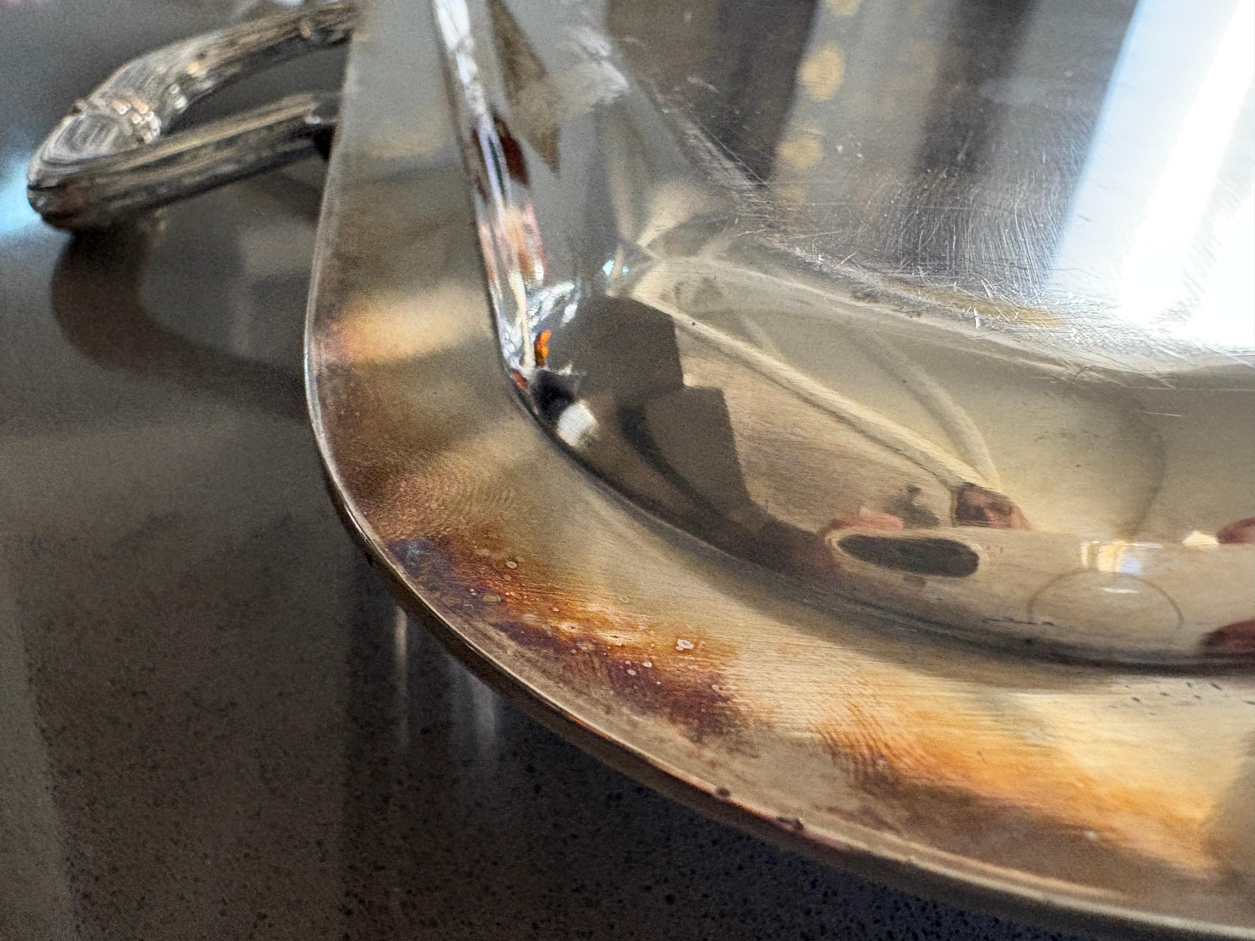 Silver Plate Grand plateau de service Christofle For Sale