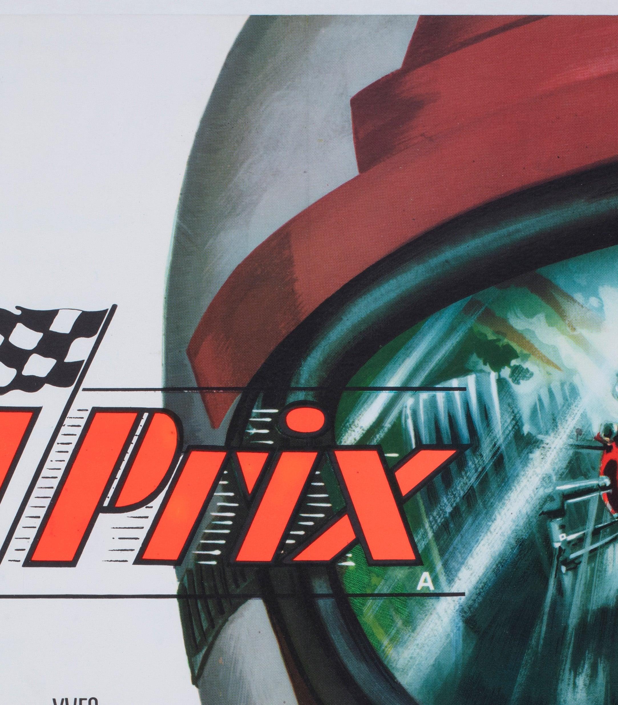 Grand Prix 1968 UK Quad Film Poster In Excellent Condition For Sale In Bath, Somerset