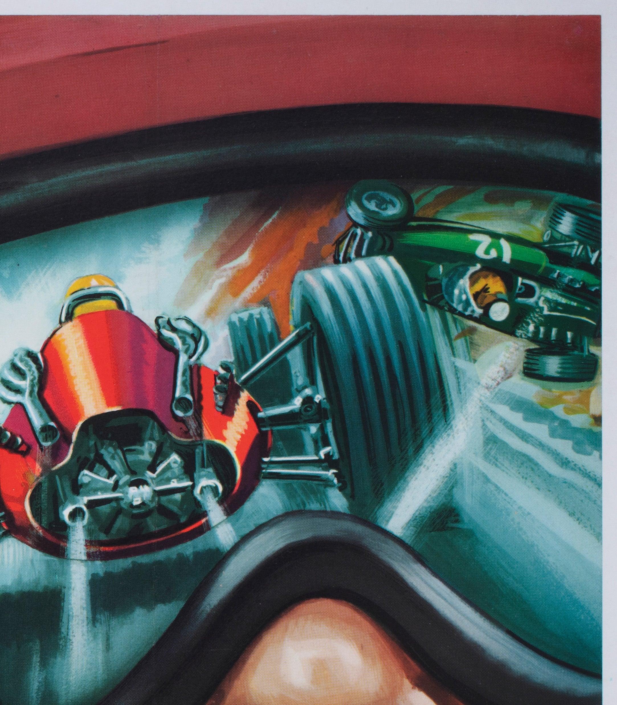 20th Century Grand Prix 1968 UK Quad Film Poster For Sale