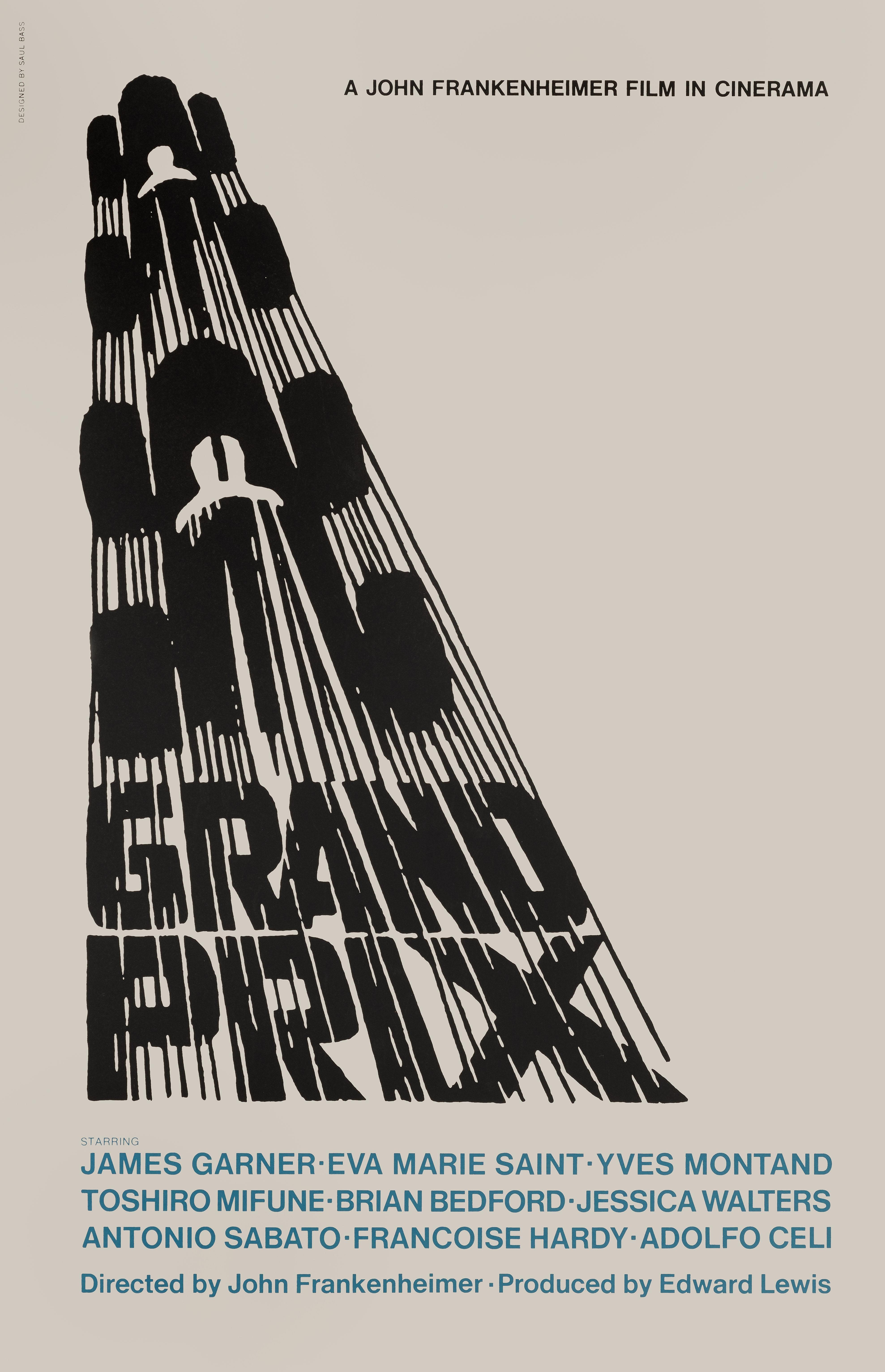 GRAND PRIX Movie POSTER 11x17 French James Garner Eva Marie Saint Yves Montand 