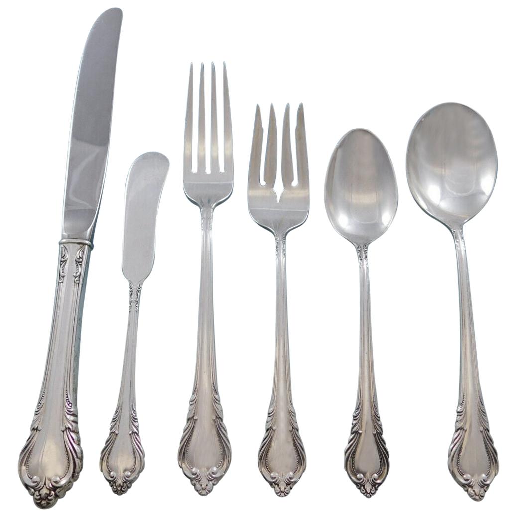 Grand Recollection, International Sterling Silver Flatware Set Service 56 Pieces