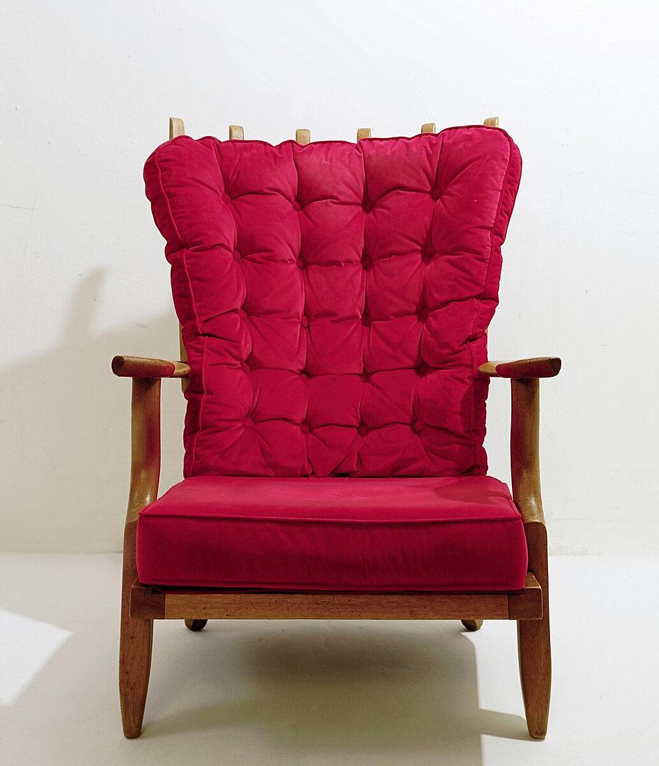 Sessel „Grand Repos“ von Guillerme & Chambron für Votre maison, 1960er Jahre im Angebot 6