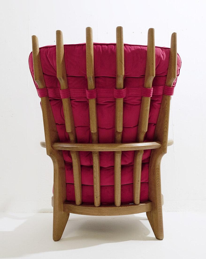 Sessel „Grand Repos“ von Guillerme & Chambron für Votre maison, 1960er Jahre (Stoff) im Angebot