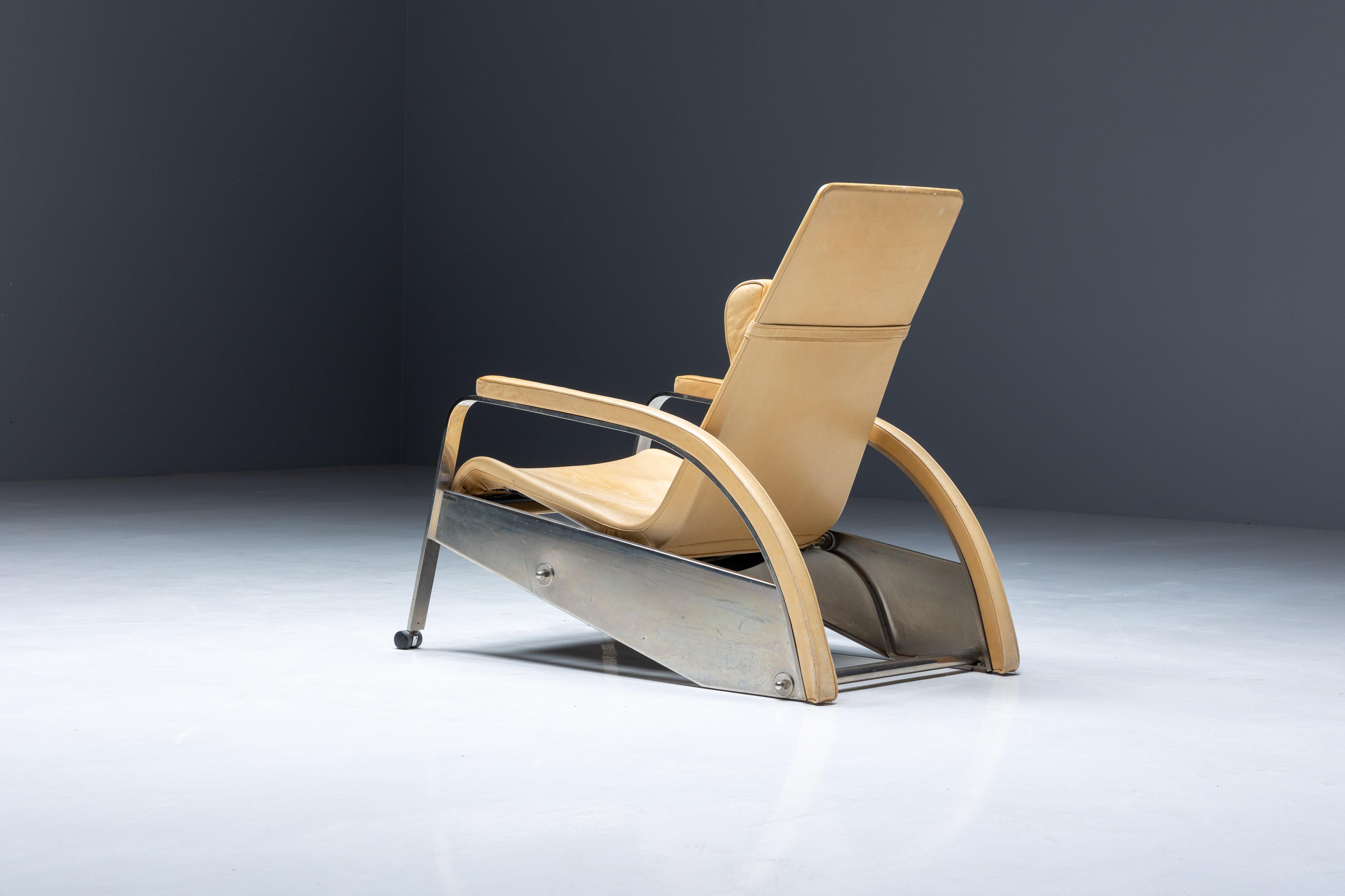 Grand Repos Lounge Chair D80 by Jean Prouvé for Tecta, Germany, 1980s For Sale 3