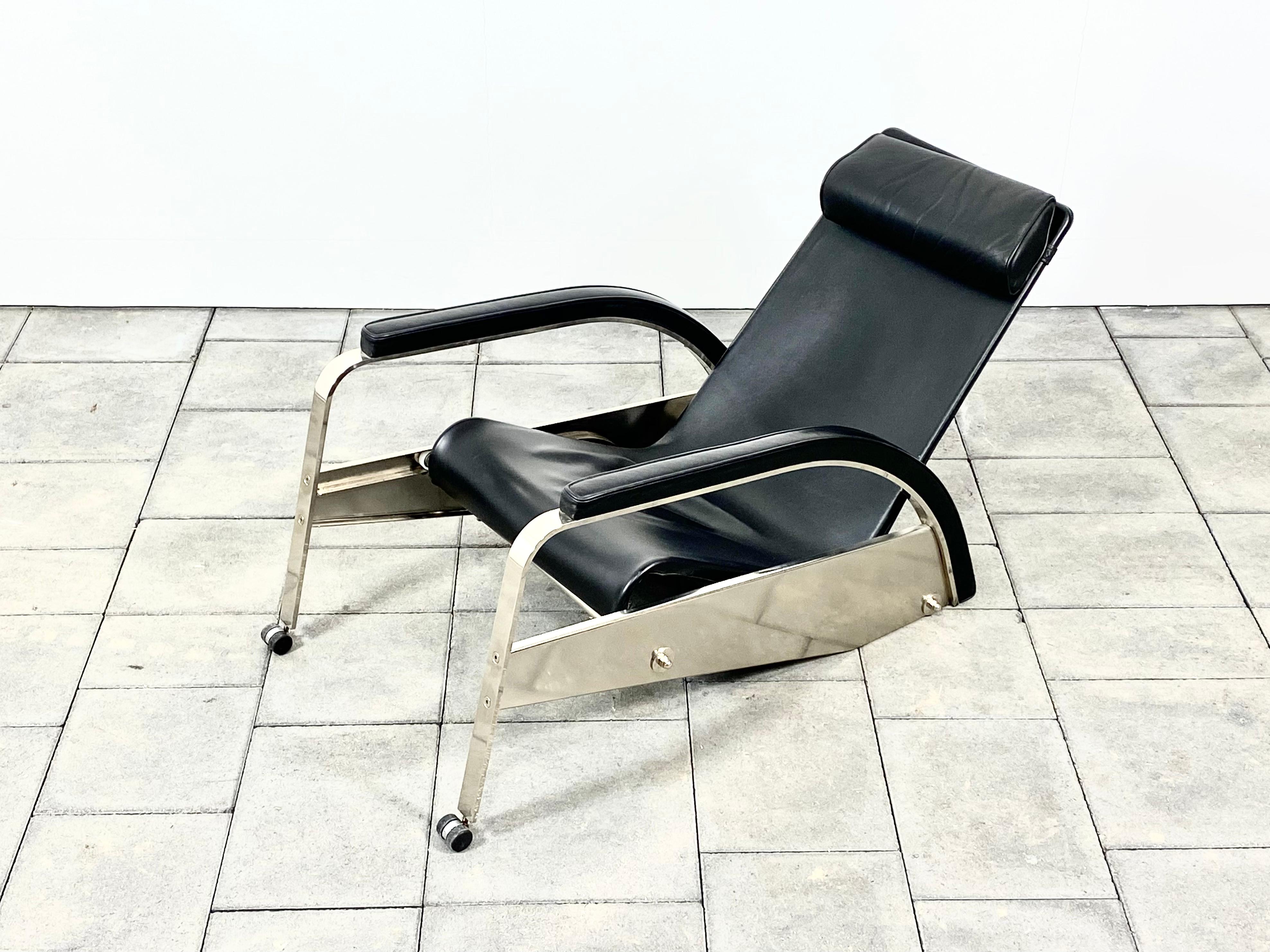 Mid-Century Modern Fauteuil de salon Grand Repos conçu par Jean Prouve, Tecta Allemagne en vente