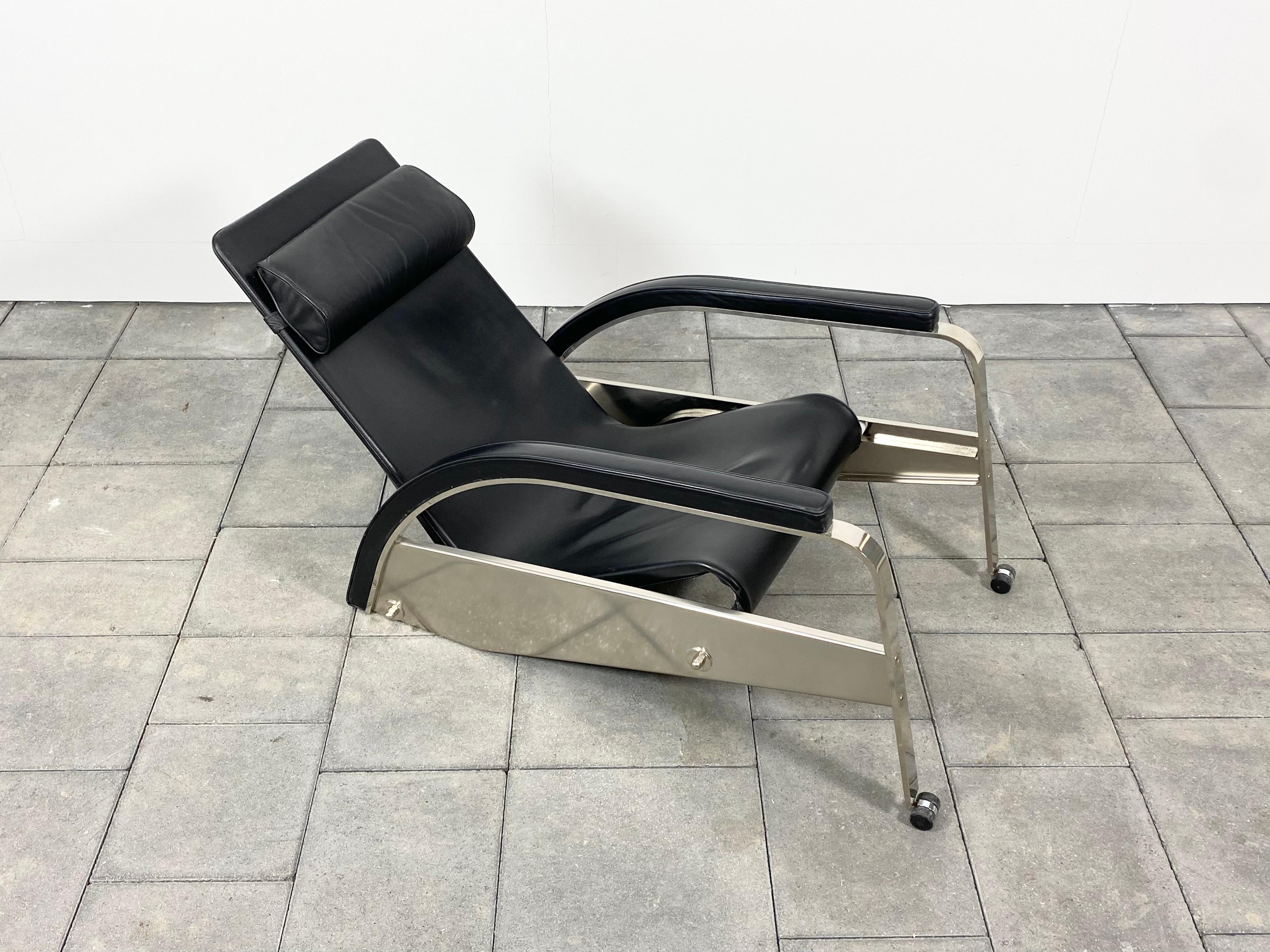 20th Century Grand Repos Lounge Chair designed by Jean Prouve, Tecta Germany For Sale