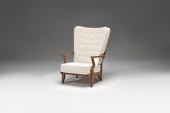 Grand Repos Lounge Chair Attributed to Guillerme et Chambron for Votre Maison