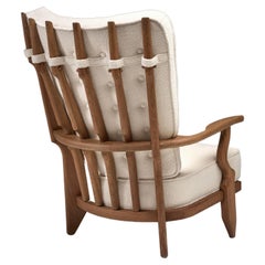 Grand Repos Lounge Chair Attributed to Guillerme et Chambron for Votre Maison