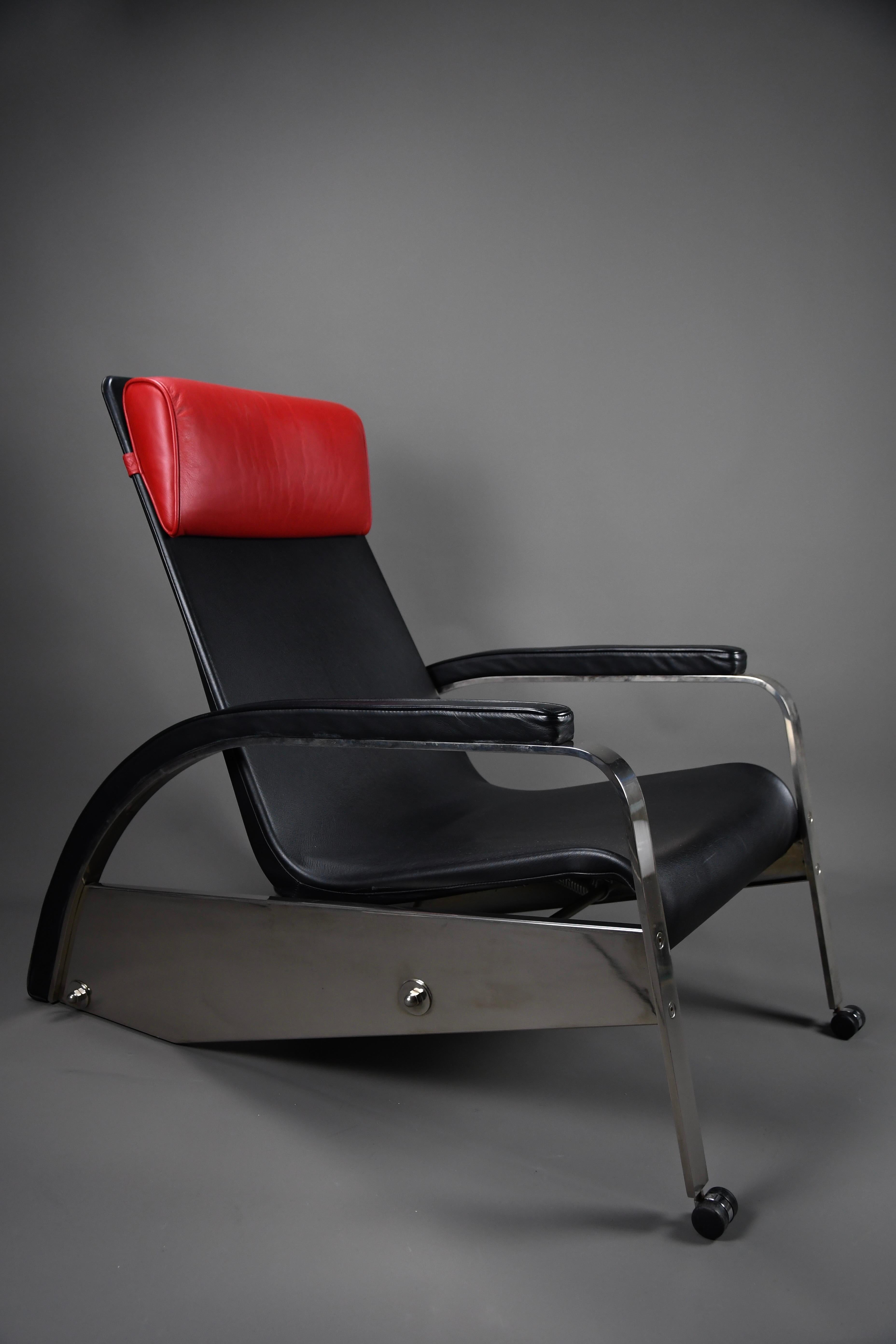 Grand Repos Liegesessel von Jean Prouvé mit Original-Ottomane im Angebot 2
