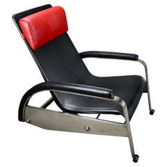 Grand Repos Liegesessel von Jean Prouvé mit Original-Ottomane