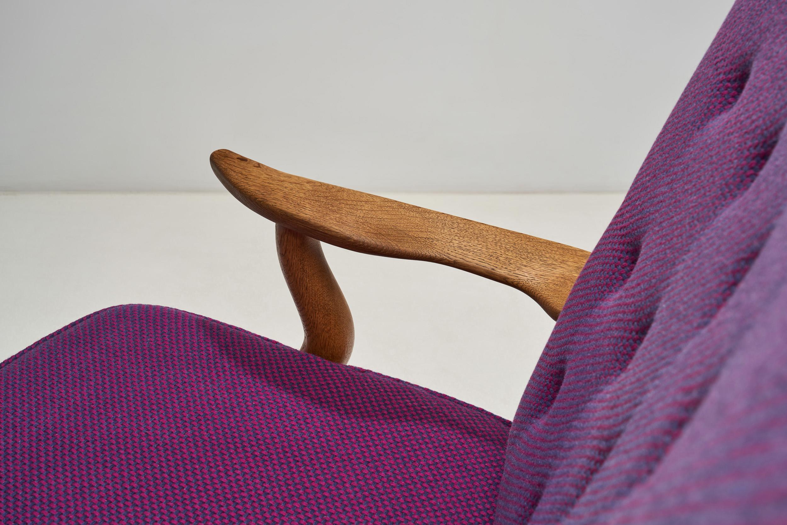 Sofa „Grand Repos“ von Guillerme et Chambron für Votre Maison, Frankreich 1950er Jahre im Angebot 5
