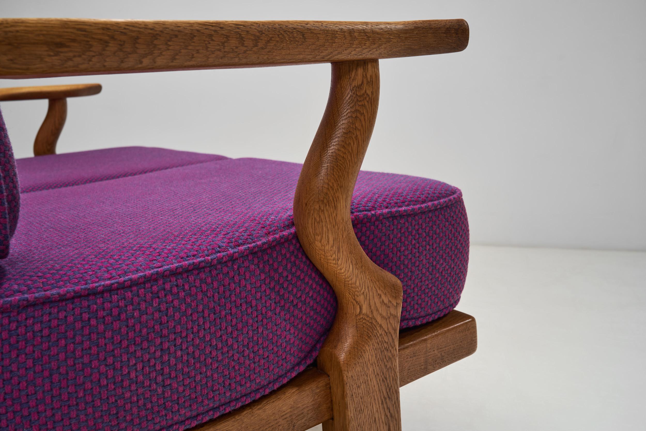 Sofa „Grand Repos“ von Guillerme et Chambron für Votre Maison, Frankreich 1950er Jahre im Angebot 6