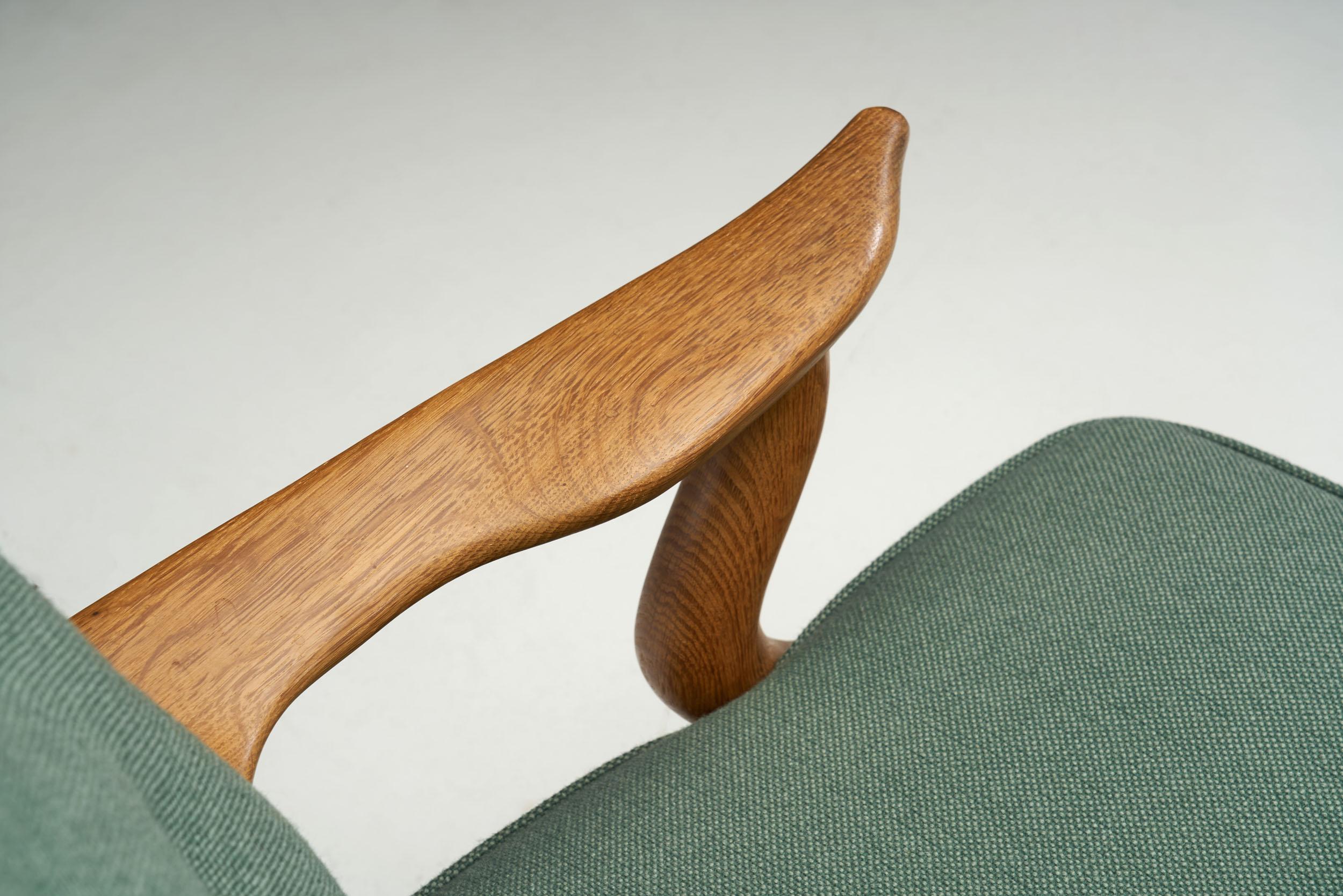 Sofa „Grand Repos“ von Guillerme et Chambron für Votre Maison, Frankreich 1950er Jahre im Angebot 9