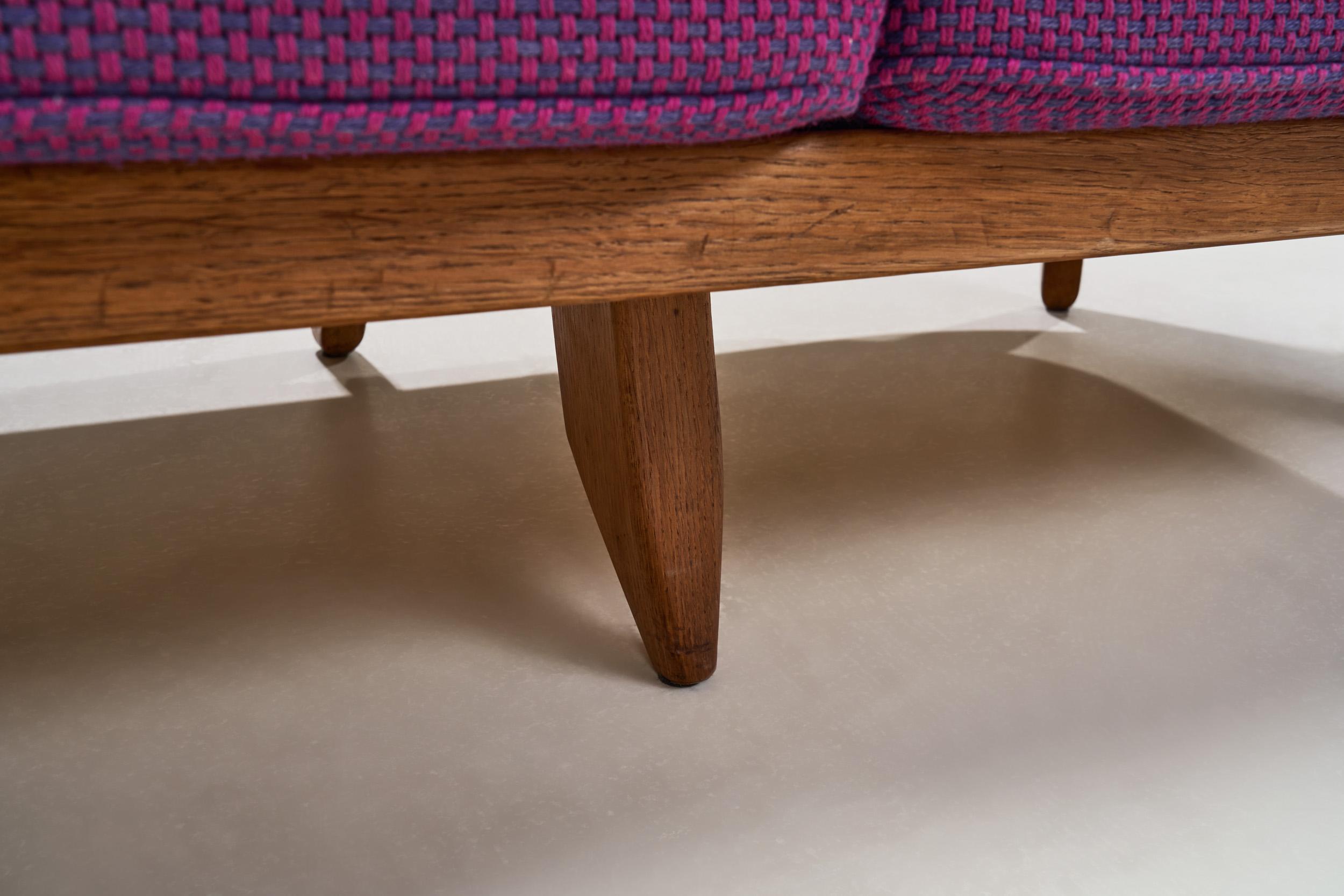 Sofa „Grand Repos“ von Guillerme et Chambron für Votre Maison, Frankreich 1950er Jahre im Angebot 9