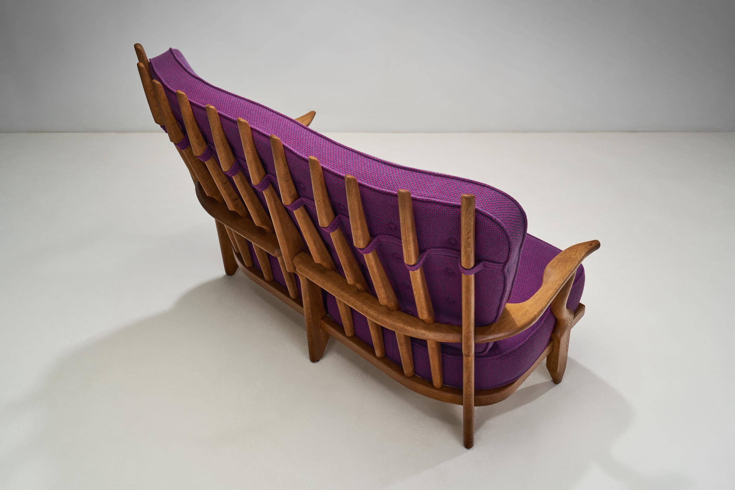 Sofa „Grand Repos“ von Guillerme et Chambron für Votre Maison, Frankreich 1950er Jahre (Mitte des 20. Jahrhunderts) im Angebot
