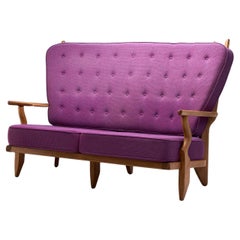 "Grand Repos" Sofa by Guillerme et Chambron for Votre Maison, France 1950s