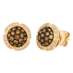 Grand Sample Sale Earrings Featuring Chocolate Diamonds, Vanilla Diamonds