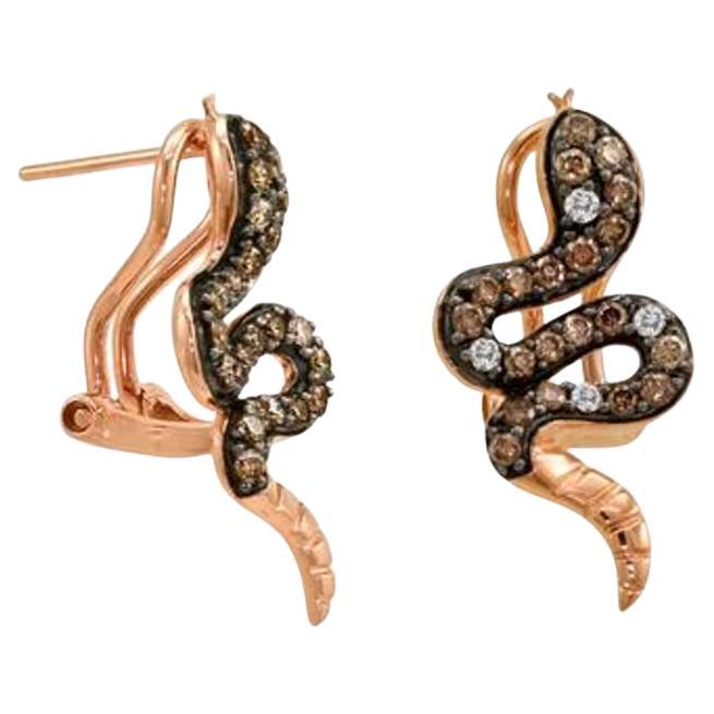 Grand Sample Sale Earrings Featuring Chocolate Diamonds, Vanilla Diamonds Set For Sale