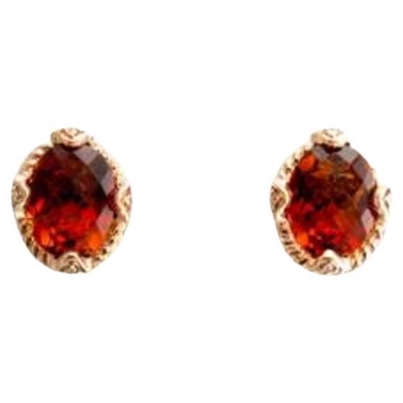 Grand Sample Sale Earrings featuring Madera Citrine Vanilla Diamonds set  For Sale