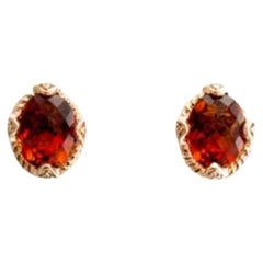 Grand Sample Sale Earrings featuring Madera Citrine Vanilla Diamonds set 