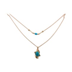 Grand Sample Sale Halskette mit Matrix-Trkis- Schokoladen-Diamanten-Set
