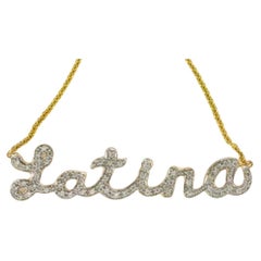 Grand Sample Sale Necklace Featuring Vanilla Diamonds Set in 14k Honey Gold