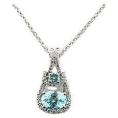 Pendentif de vente grand chantillon avec tourmaline Paraiba bleu fluo de 5/8 carats, 1/5