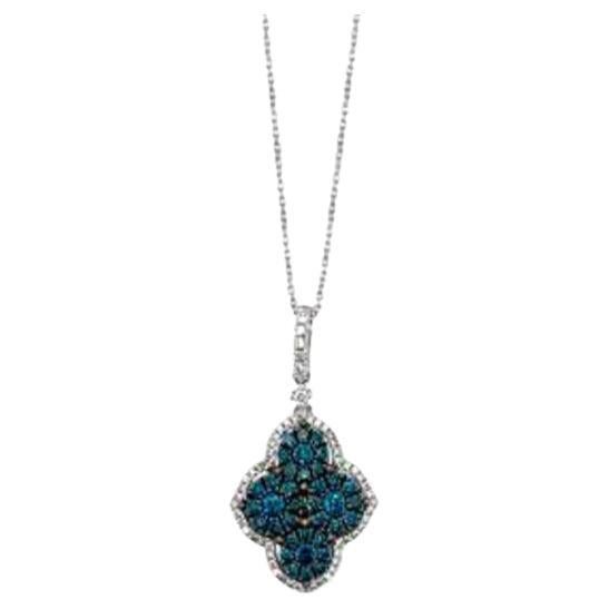 Grand Sample Sale-Anhnger mit blauen Beeren-Diamanten und Vanilla-Diamantenbesatz
