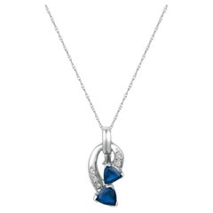 Grand Sample Sale Pendant Featuring Blueberry Sapphire Vanilla Diamonds
