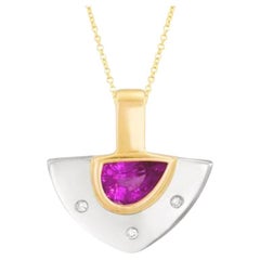 Grand Sample Sale Pendant Featuring Bubble Gum Pink Sapphire