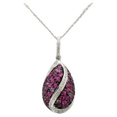 Grand Sample Sale Pendant featuring Bubble Gum Pink Sapphire Vanilla Diamonds