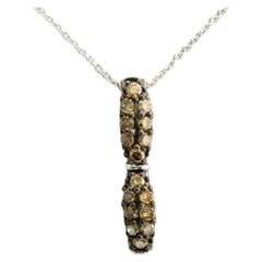 Grand Sample Sale Pendant featuring Chocolate Diamonds set in 14K Vanilla Gold