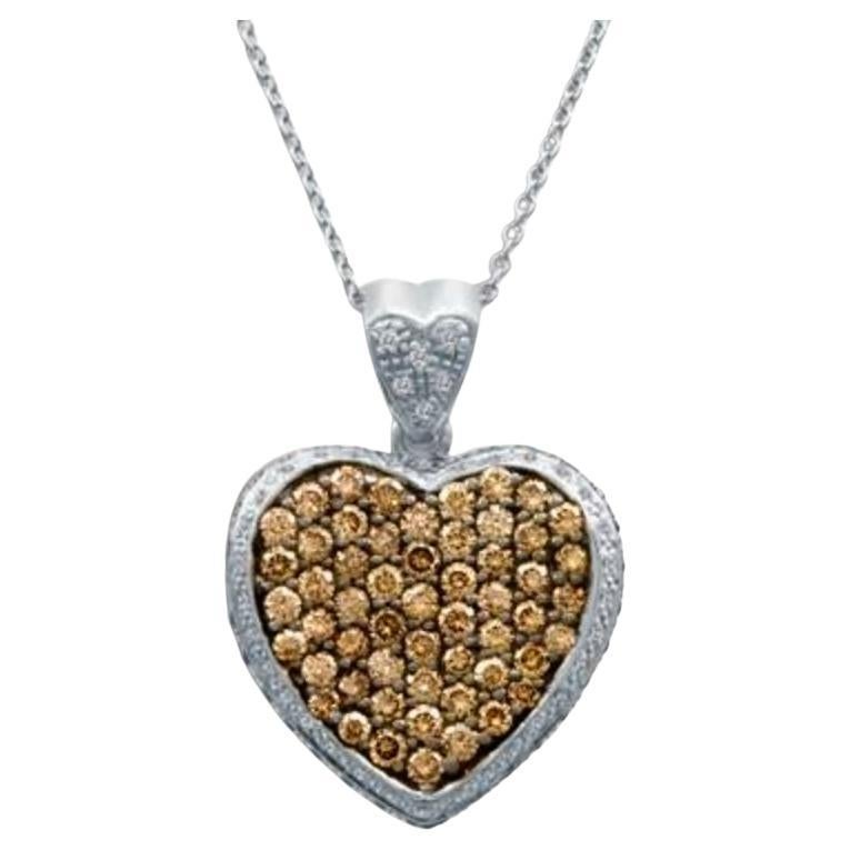 Colgante Gran Muestra de Venta con Diamantes Chocolate, Diamantes Vainilla