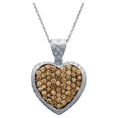 Colgante Gran Muestra de Venta con Diamantes Chocolate, Diamantes Vainilla