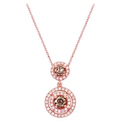 Colgante de la Gran Venta de Muestras con Diamantes de Chocolate, Conjunto de Diamantes de Vainilla