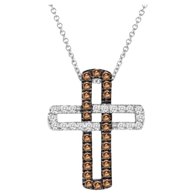 Grand Sample Sale-Anhnger mit Schokoladen-Diamanten und Vanilla-Diamantenbesatz im Angebot